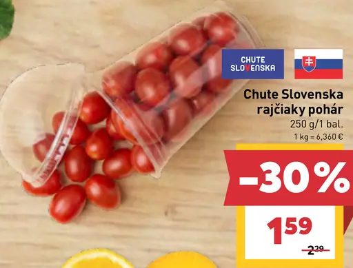 Chute Slovenska rajčiaky cherry