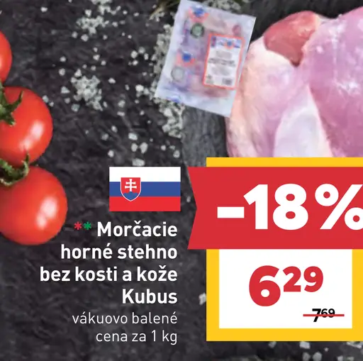 Morčacie horné stehno bez kosti a kože