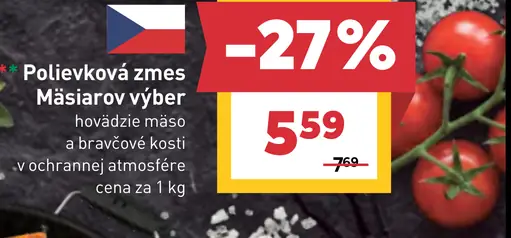 Polievková zmes hovädzie mäso a bravčové kosti