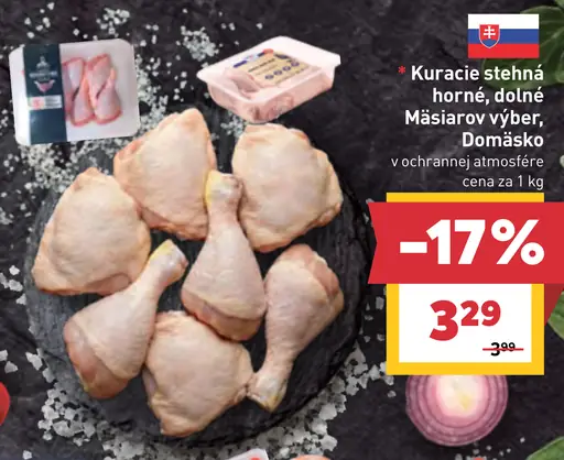 Kuracie stehná horné, dolné