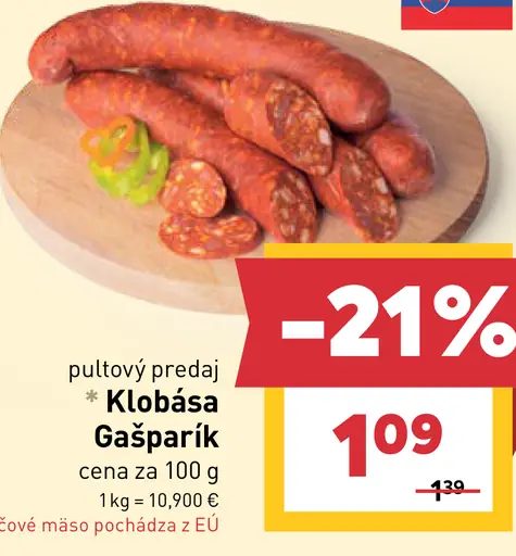 Gašparík klobása