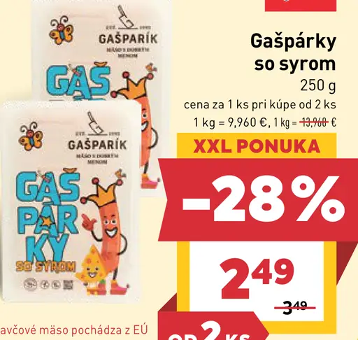 Gašparík Gašpárky so syrom