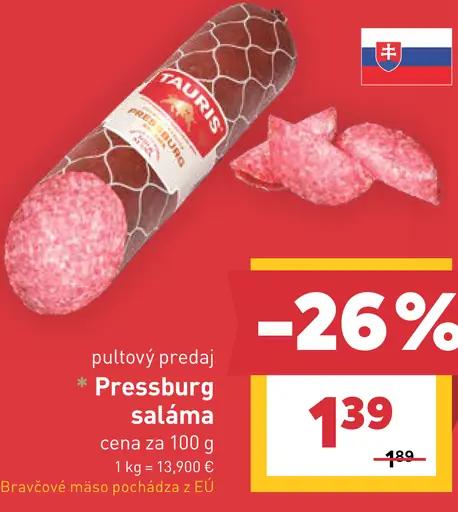 Tauris Pressburg saláma