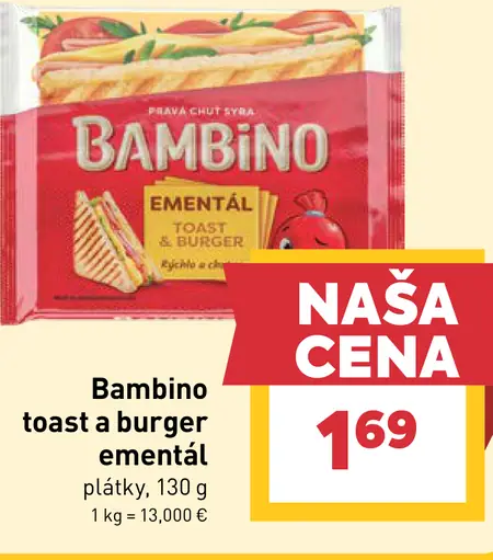 Bambino toast a burger