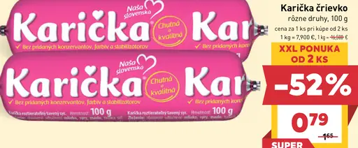 Karička črievko – rôzne druhy