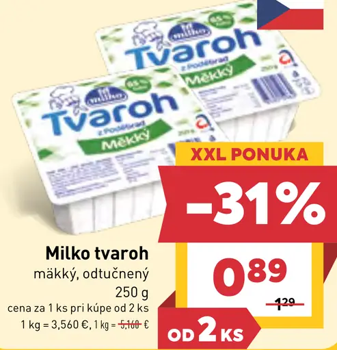 Milko Tvaroh mäkký