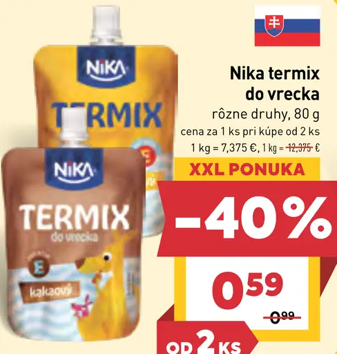 Nika termix do vrecka rôzne druhy