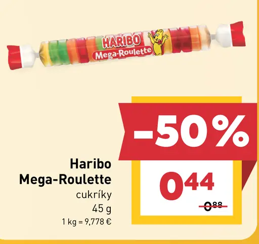Haribo Mega Roulette Cukríky