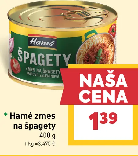 Hamé Zmes na špagety