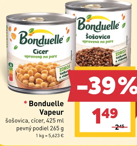 Bonduelle Vapeur Cícer