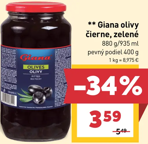 Giana olivy čierne, zelené