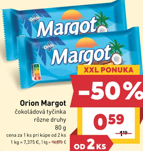 Orion Margot čokoládová tyčinka