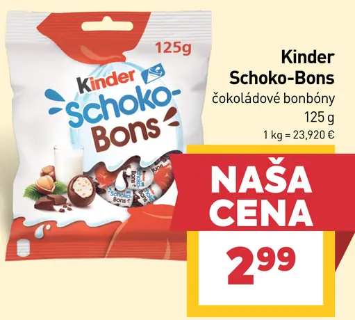 Kinder Schoko-Bons čokoládové bonbóny