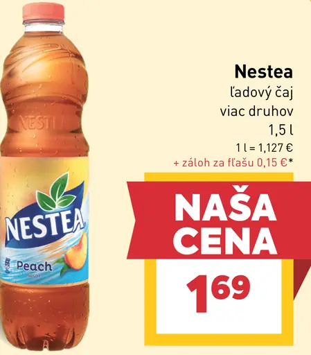 Nestea Ľadový čaj s príchuťou broskyne