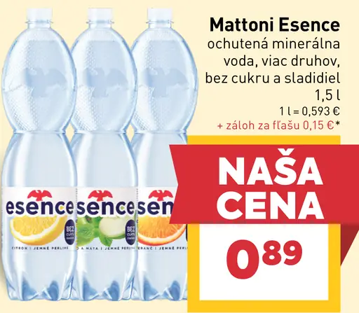 Mattoni ochutená minerálna voda