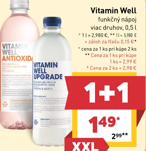 Vitamin Well funkčný nápoj