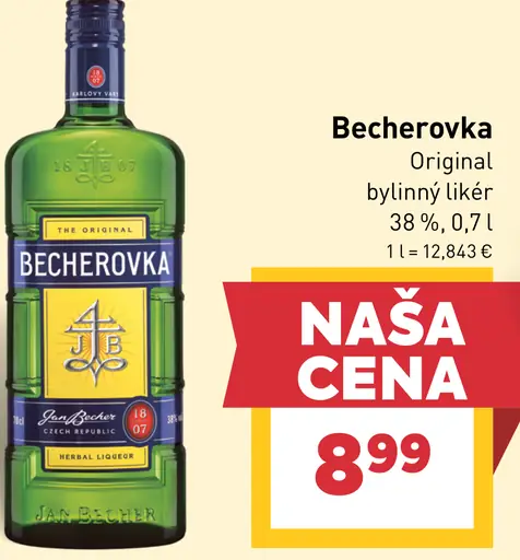 Becherovka Original bylinný likér