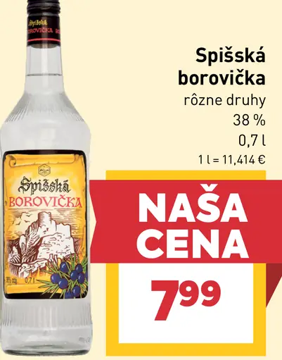 Spišská Borovička rôzne druhy