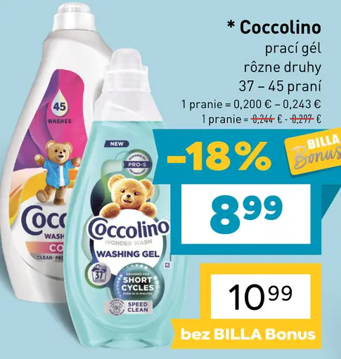 Coccolino prací gél