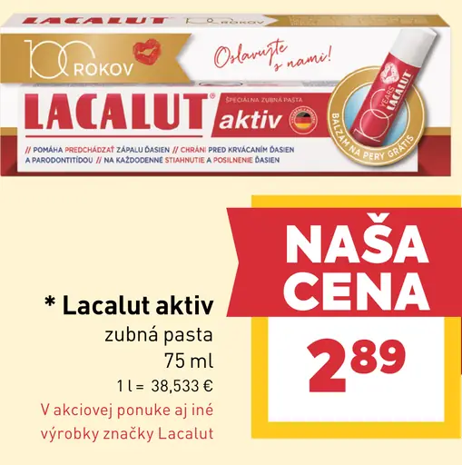 Lacalut aktiv zubná pasta
