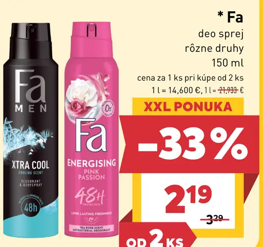 Fa Xtra Cool deodorant v spreji