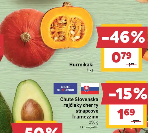 Chute Slovenska rajčiaky cherry Tramezzino