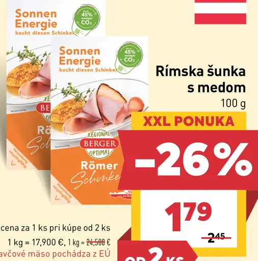 Berger Rímska šunka s medom