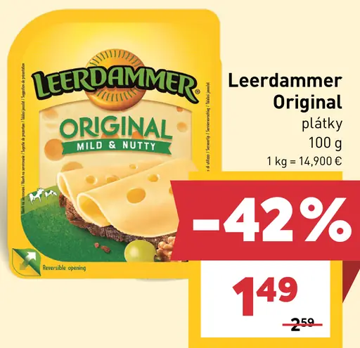 Leerdammer Original plátky