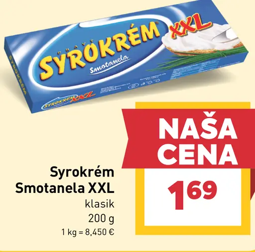 Syrokrém Smetanela XXL klasik