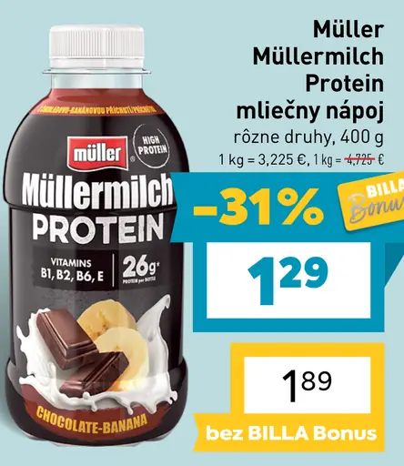 Müller Müllermilch Protein mliečny nápoj