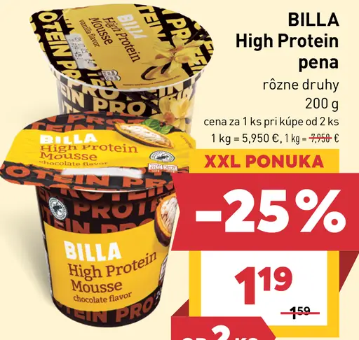 BILLA High Protein pena