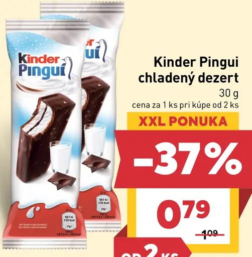 Kinder Pingui chladený dezert