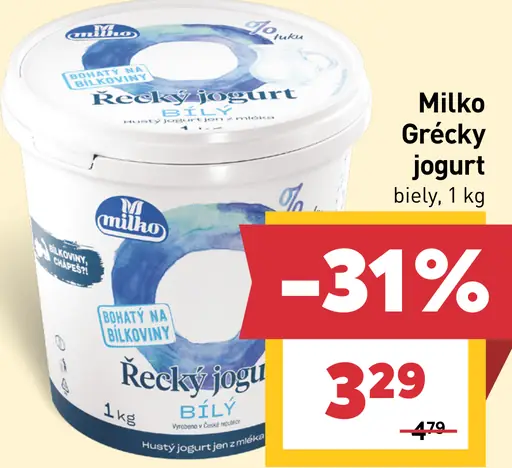 Milko Grécky jogurt biely