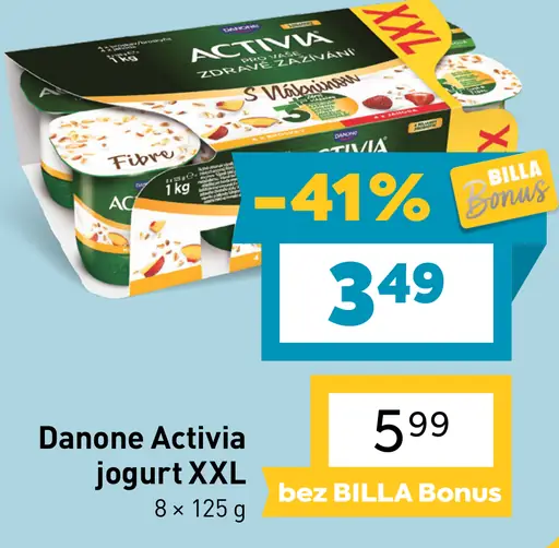 Danone Activia jogurt rôzne druhy