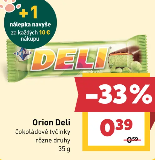 Orion Deli čokoládové tyčinky rôzne druhy