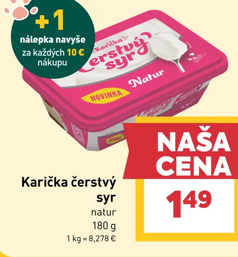 Karička čerstvý syr natur