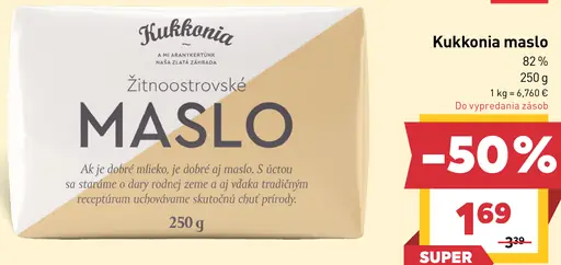 Kukkonia žitnoostrovské maslo
