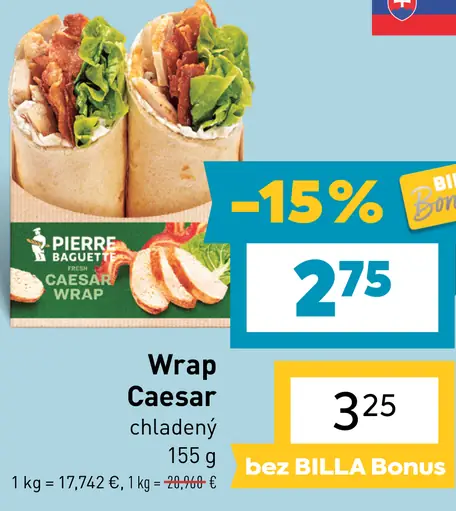 Pierre Baguette Wrap Caesar