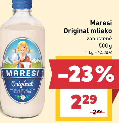 Maresi Original mlieko zahustené
