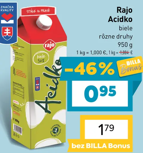 Rajo Ačidko biele