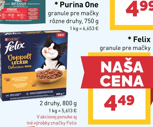 Felix granule pre mačky
