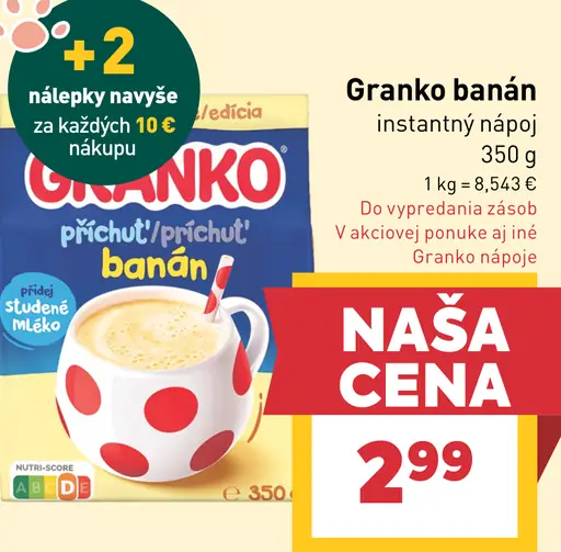 Granko banán instantný nápoj