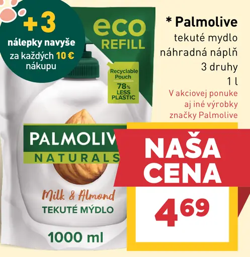 Palmolive tekuté mydlo náhradná náplň
