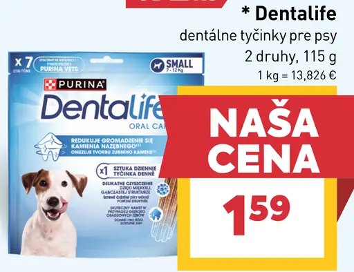 Dentalife dentálne tyčinky pre psy