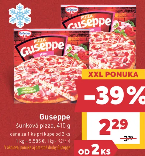 Guseppe šunková pizza