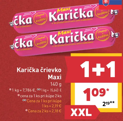 Karička črievko Maxi s ementálom