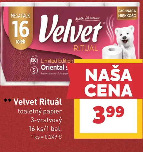 Velvet Ritual toaletný papier