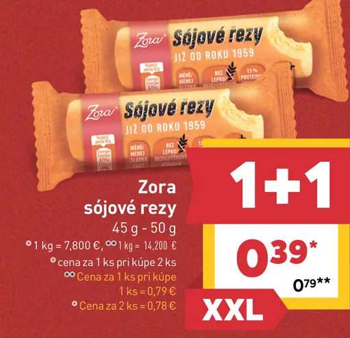 Zora sójové rezy