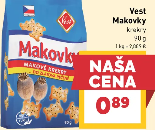 Makovky makové krekry