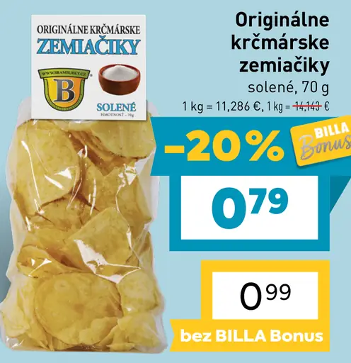 Originálne krčmarské zemiačiky, solené